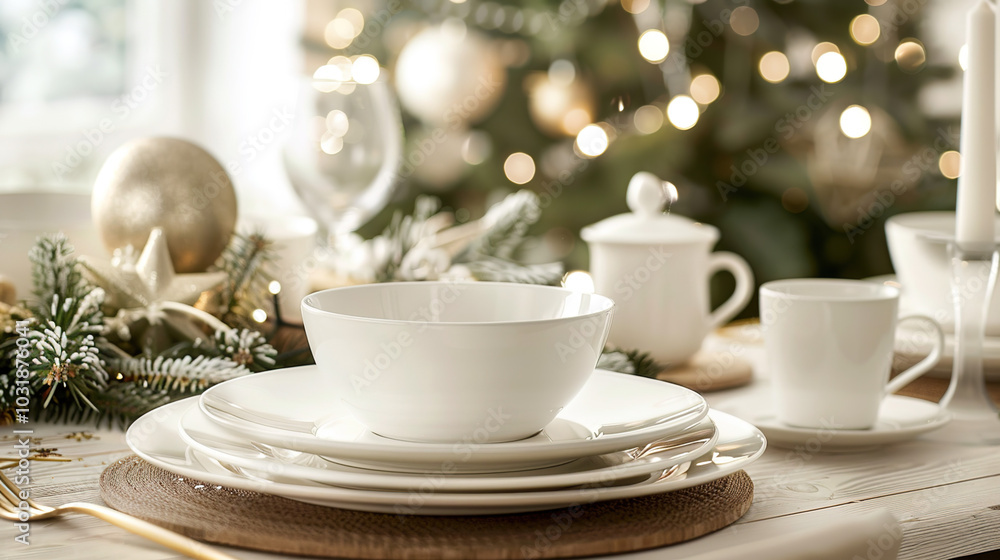 christmas table setting with candles christmas table setting with candles