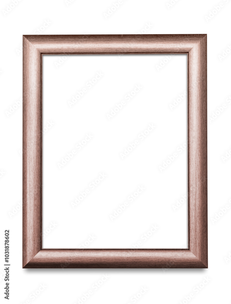 Metallic pink picture frame mockup illustration Metallic pink picture frame mockup illustration