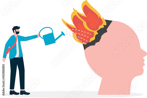 Anxiety and restlessness, overloaded mental stress, depression or mental illness,
