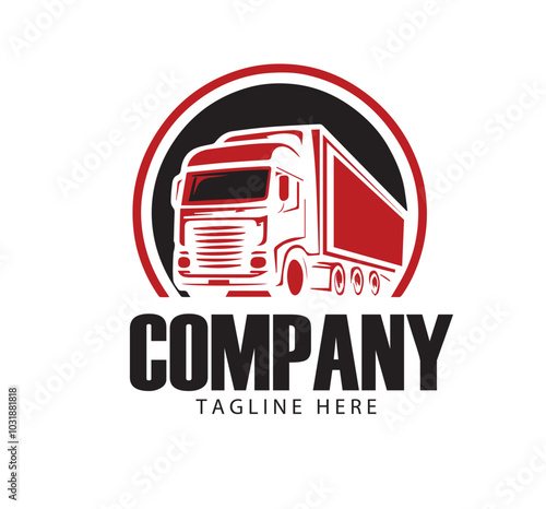 transportation truck logo vector 
