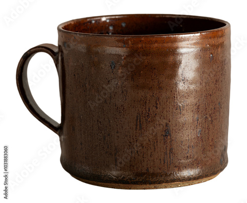 Rustic brown coffee mug mockup design resource photo