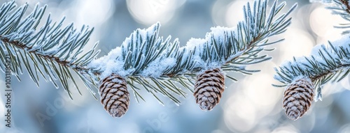 There is nothing better than a snow-covered pine branch and snowflake decorations to help you create the perfect winter wonderland