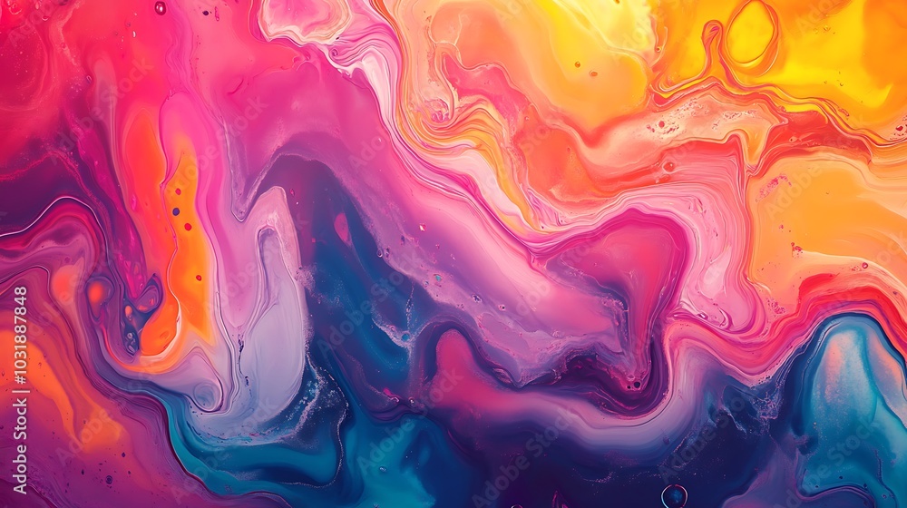 Abstract Swirling Liquid Paint Abstract Swirling Liquid Paint