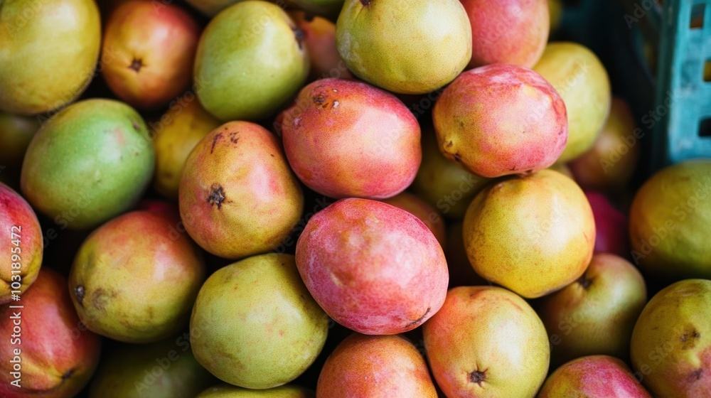 Fresh Mango Variety In Abundance At A Local Market