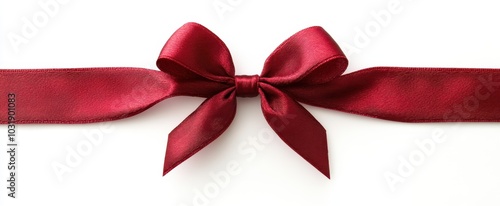 The Elegant Red Satin Bow