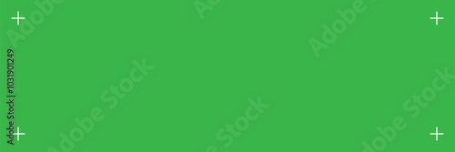 Chroma key and motion track green screen marker. VFX background for greenscreen phone setup vector 10 eps