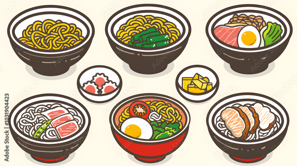 Delectable Asian Street Food Sticker Collection for Digital Planners. Delectable Asian Street Food Sticker Collection for Digital Planners.