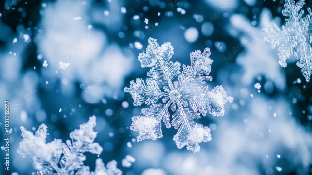 The Delicate Beauty of Winter Snowflakes The Delicate Beauty of Winter Snowflakes