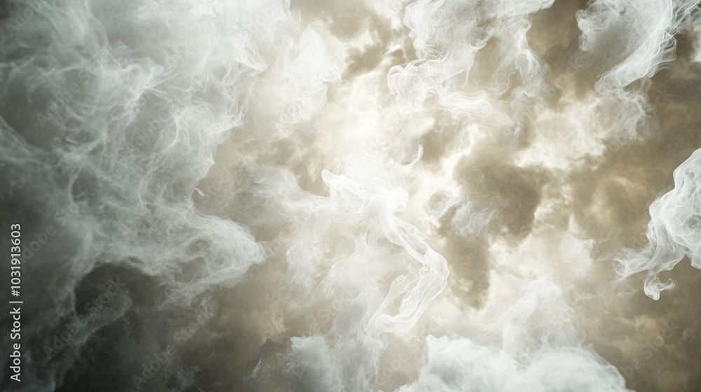 Ethereal Chaos: Swirling Mist Envelops the Landscape Ethereal Chaos: Swirling Mist Envelops the Landscape