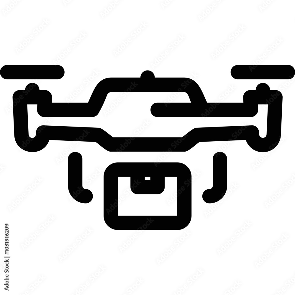 Simple vector icon drone, delivery Simple vector icon drone, delivery