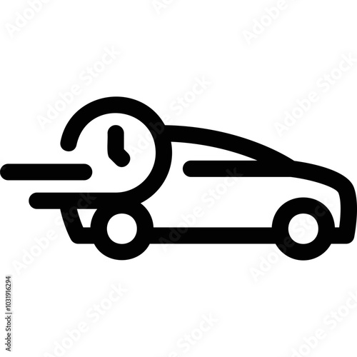 Simple vector icon delivery service