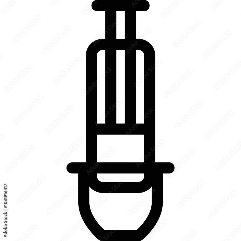 Simple vector icon aeropress Simple vector icon aeropress