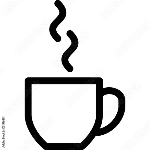 Simple vector icon espresso cup