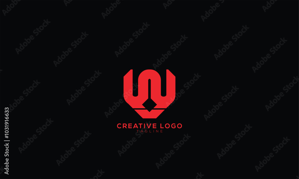 WA WN AW NW Abstract initial monogram letter alphabet logo design WA WN AW NW Abstract initial monogram letter alphabet logo design