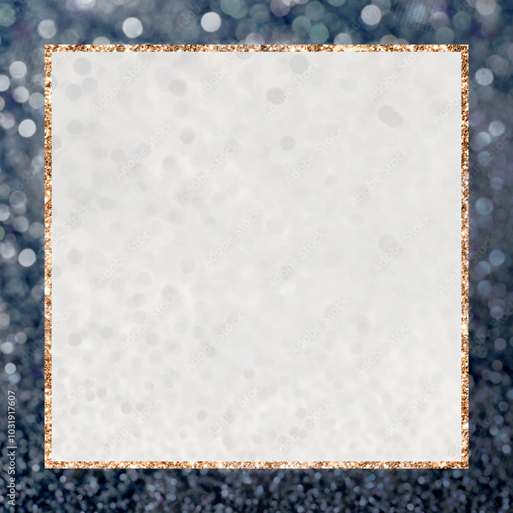 Golden glittery rectangle frame transparent png Golden glittery rectangle frame transparent png