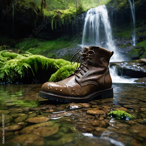 boots in the forest