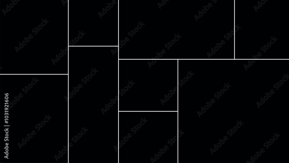 custom made wallpaper toronto digitalCreative vector Template Collage consisting of 9 frames for a photo of a square and rectangular shape.