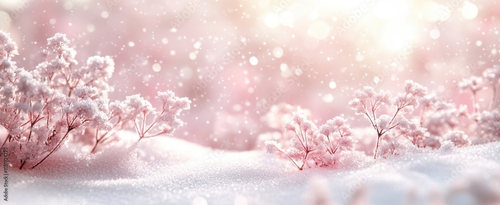 The Winter Flowers in Snow The Winter Flowers in Snow