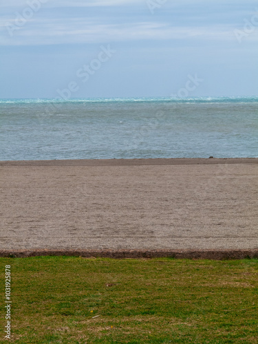 Paseo marítimo en Roquetas de Mar, Almería, Andalucía, España.