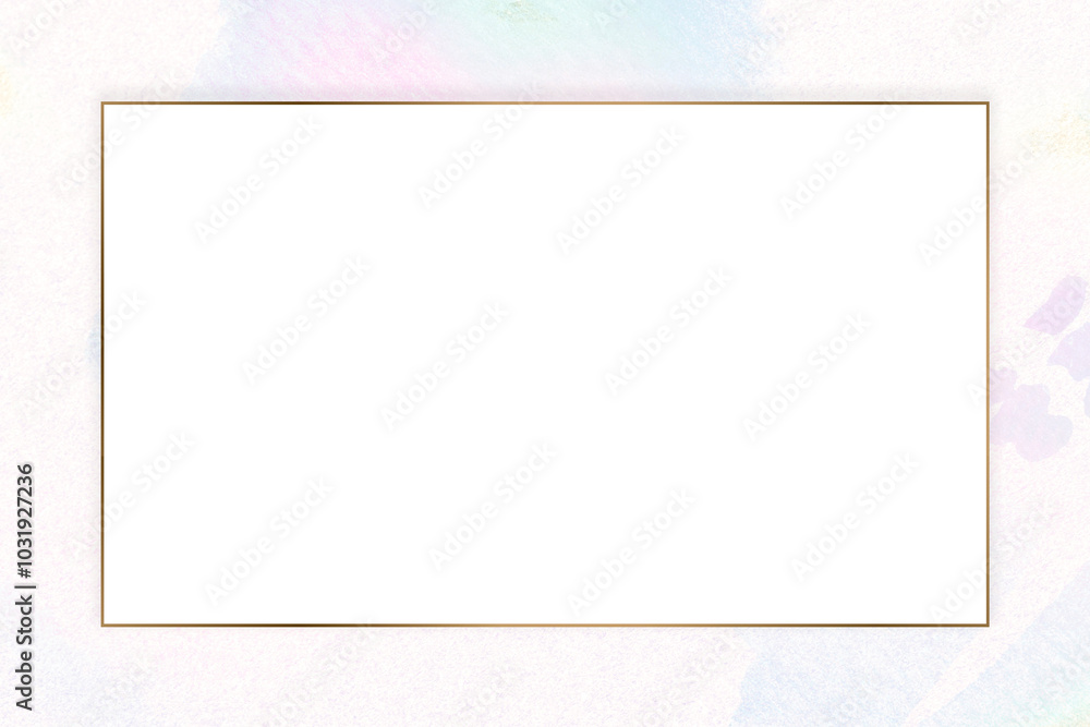 Gold frame with a pastel textured frame design element Gold frame with a pastel textured frame design element