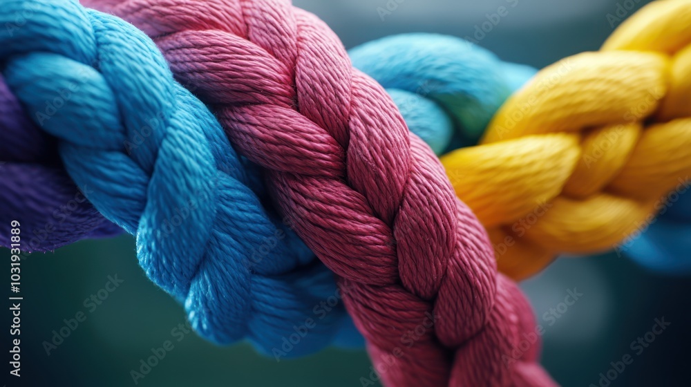 Intertwined Colorful Ropes Intertwined Colorful Ropes