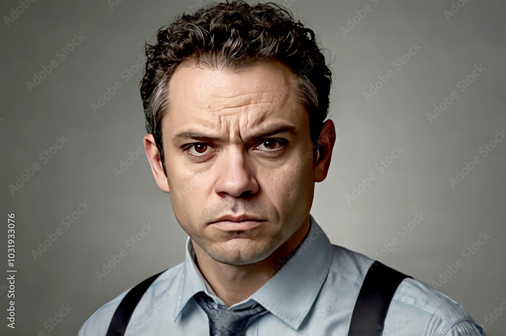 Portrait of apologetic man with guilty face Portrait of apologetic man with guilty face