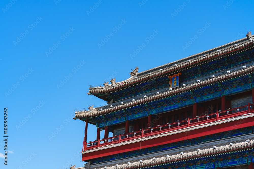 Yongding Gate, the southern gate of the ancient city walls in Beijing, China, also the entrance of the Beijing-Hangzhou Grand Canal