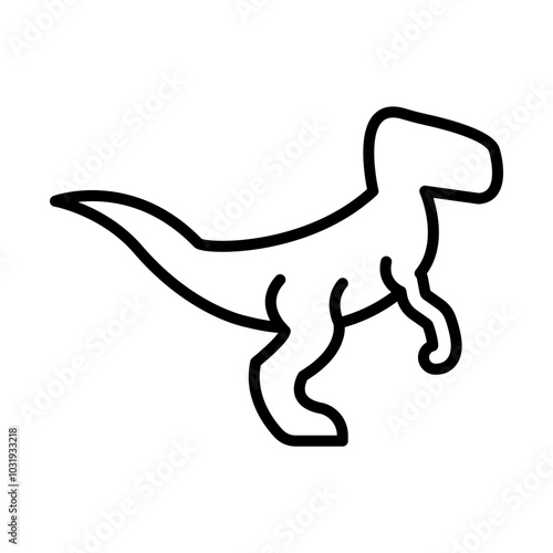 Raptor line icon