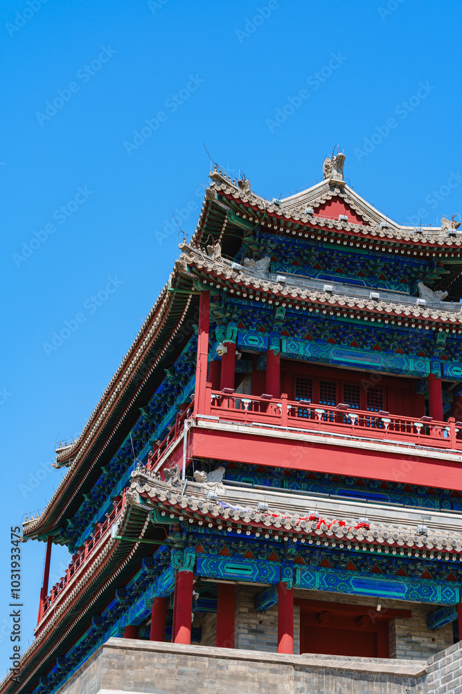 Yongding Gate, the southern gate of the ancient city walls in Beijing, China, also the entrance of the Beijing-Hangzhou Grand Canal Yongding Gate, the southern gate of the ancient city walls in Beijing, China, also the entrance of the Beijing-Hangzhou Grand Canal