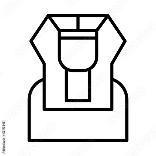 Sarcophagus line icon