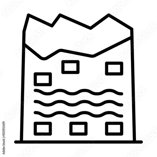 Rosetta stone line icon