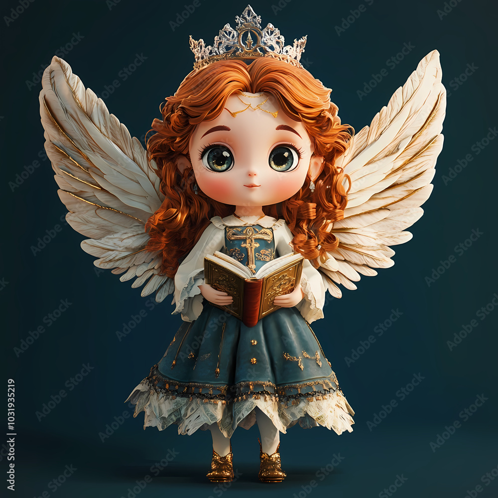 Naklejka premium angel with wings