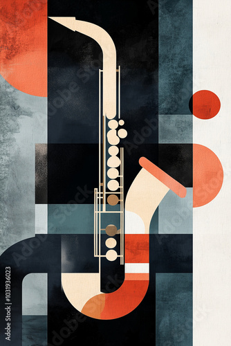 National Saxophone Day. November 6. Holiday illustration.