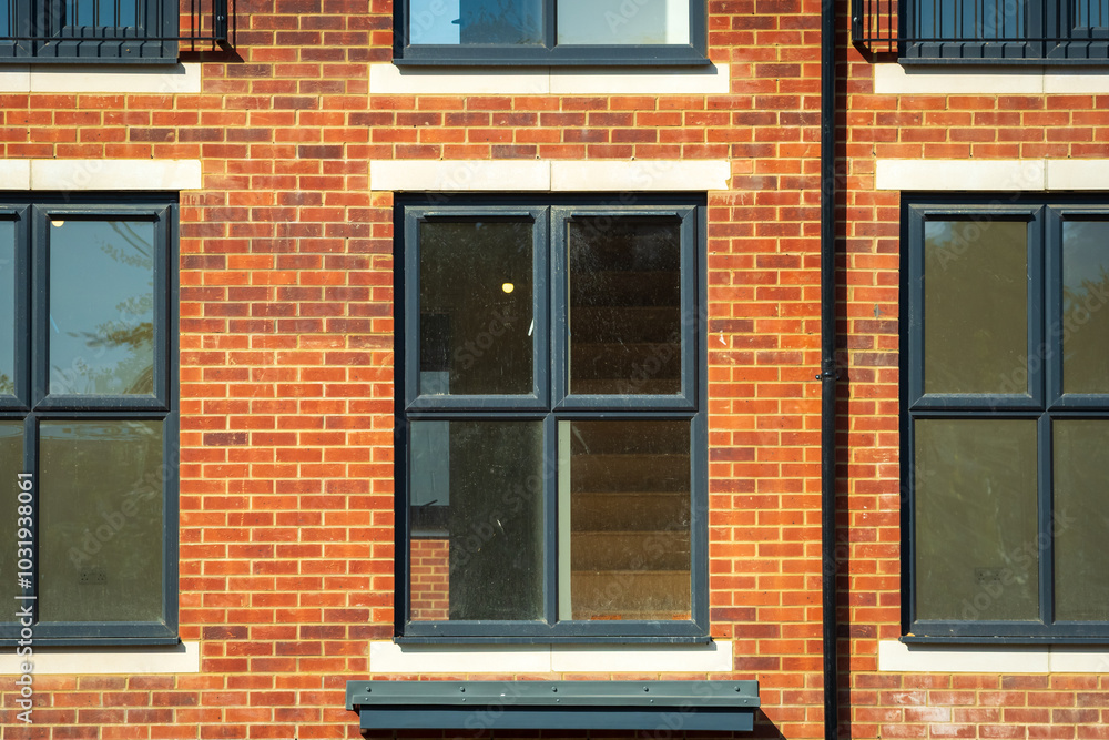 Fototapeta premium Construction aparments building site in england uk.