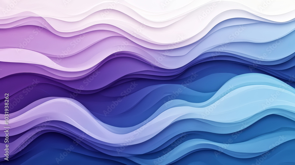 Aesthetic wavy dynamic background. Purple, blue, white, and dark beige colors. Banner template. Generative AI Aesthetic wavy dynamic background. Purple, blue, white, and dark beige colors. Banner template. Generative AI