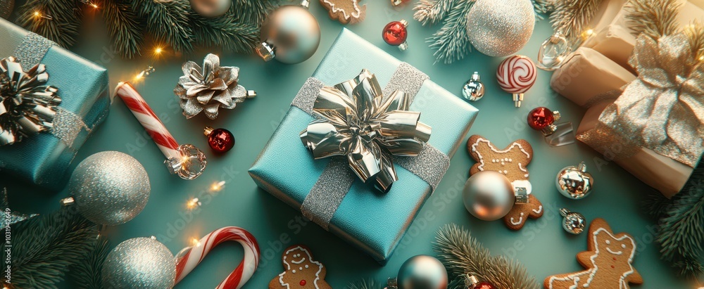 The Colorful Christmas Gift Arrangement The Colorful Christmas Gift Arrangement