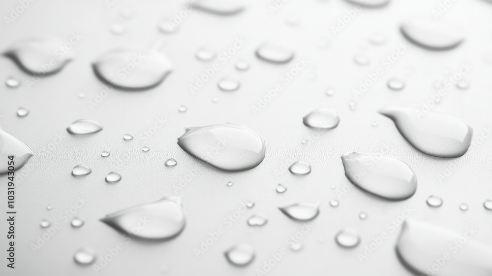 Close-up of water droplets sliding down a white surface, emphasizing the simplicity and beauty of rain on a stark, clean background. Close-up of water droplets sliding down a white surface, emphasizing the simplicity and beauty of rain on a stark, clean background.