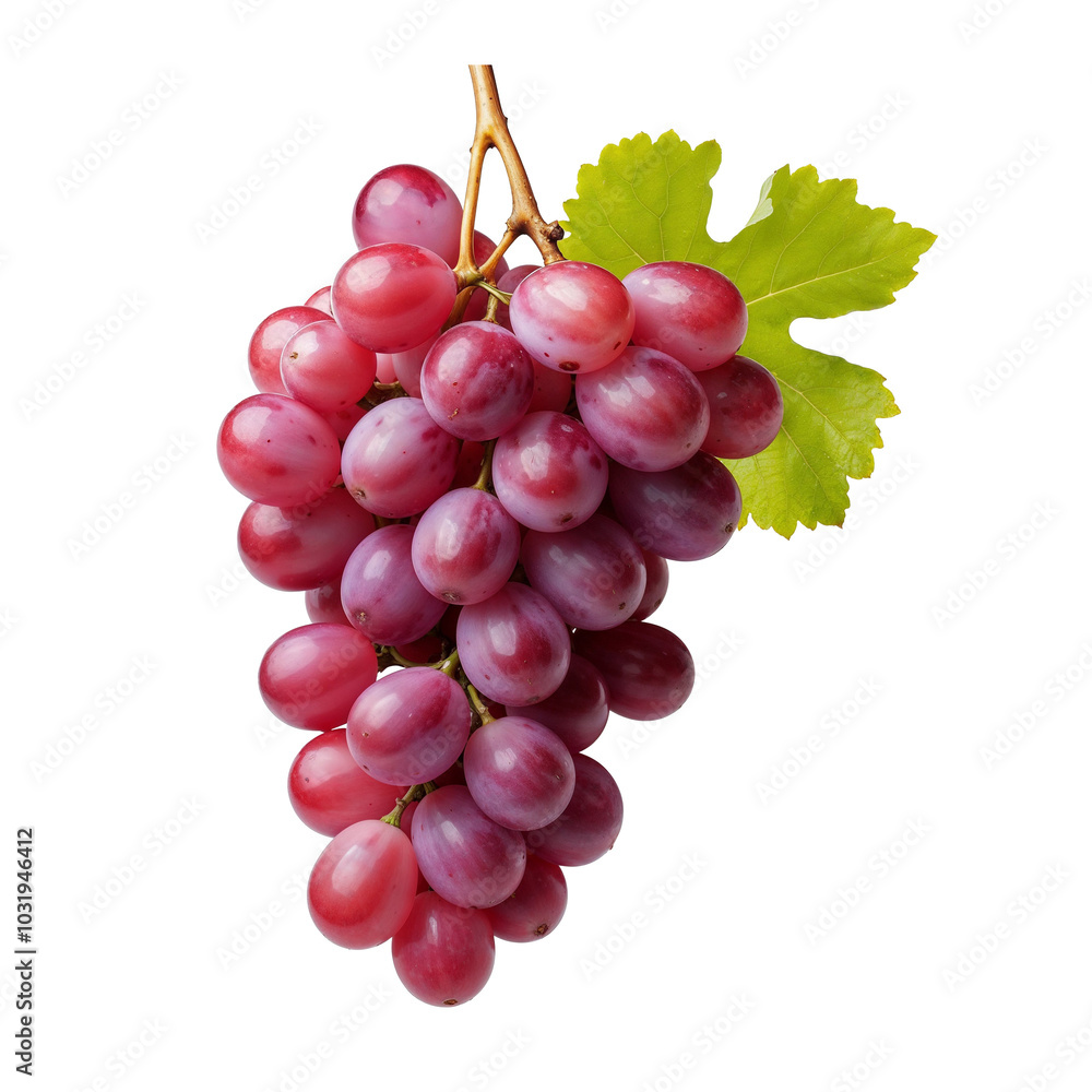 Fototapeta premium 투명배경 위의 포도 오브젝트, PNG파일