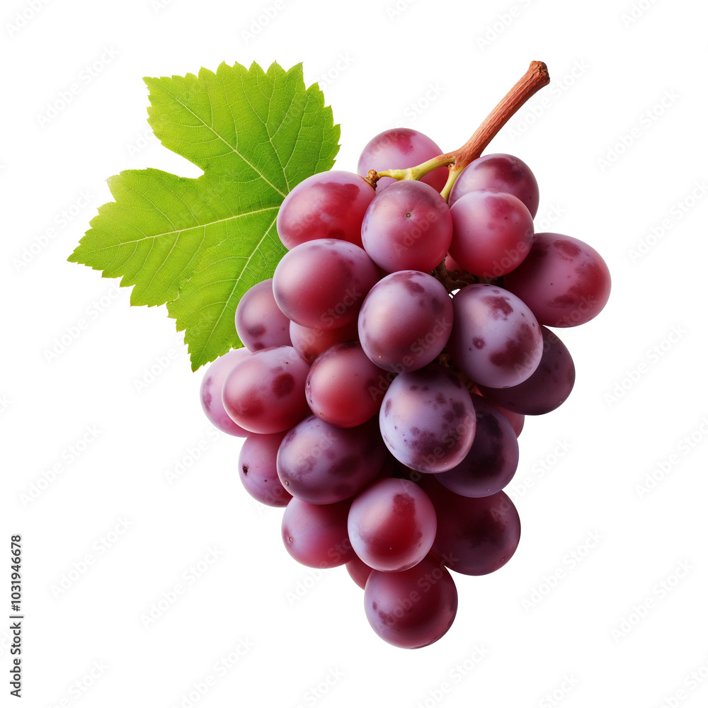 Fototapeta premium 투명배경 위의 포도 오브젝트, PNG파일
