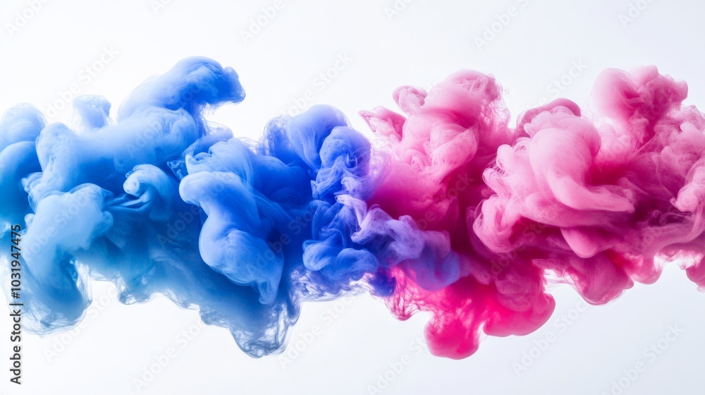 Fototapeta premium Vibrant Smoke Explosion: A Colorful Artistic Display