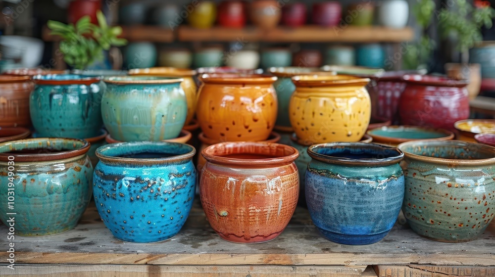 Handmade Pottery Making Kits, vibrant colors, creative process, cozy setting, inviting Handmade Pottery Making Kits, vibrant colors, creative process, cozy setting, inviting