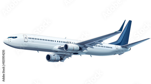 Airplane on transparent background