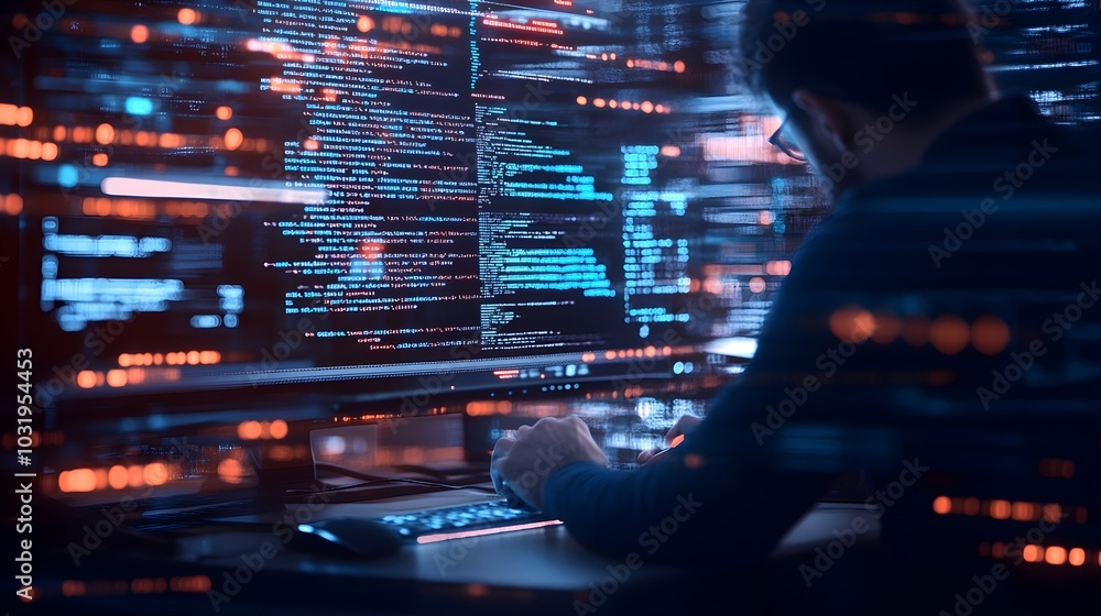 Immersive Futuristic Technology Digital Data Visualization and Analysis Immersive Futuristic Technology Digital Data Visualization and Analysis