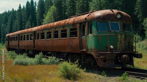 old train on the railway