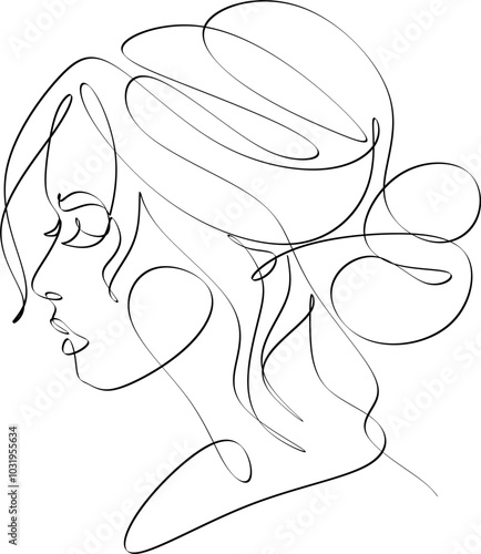 Hairstyles,vector beautiful women and girl silhouettes. For use as a flyer template or for use in web design.