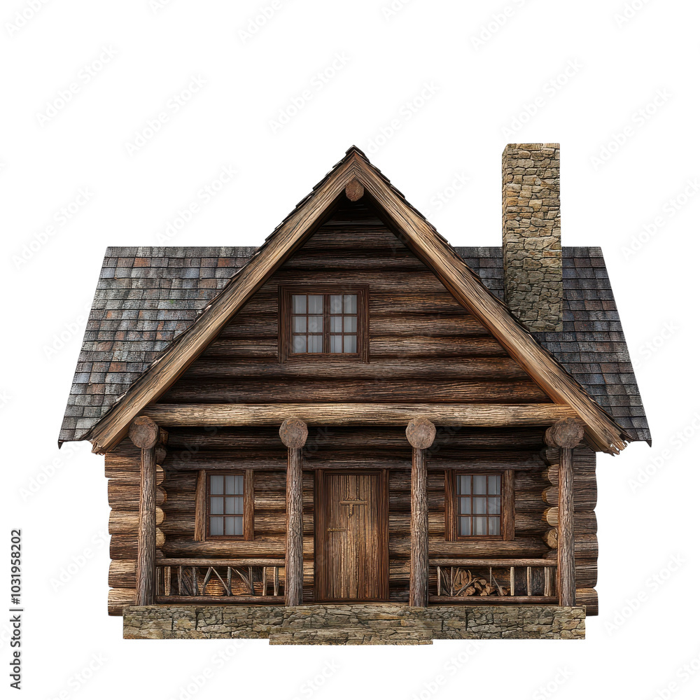Isolated Cabin House Suitable for Various Projects Transparent Background Isolated Cabin House Suitable for Various Projects Transparent Background