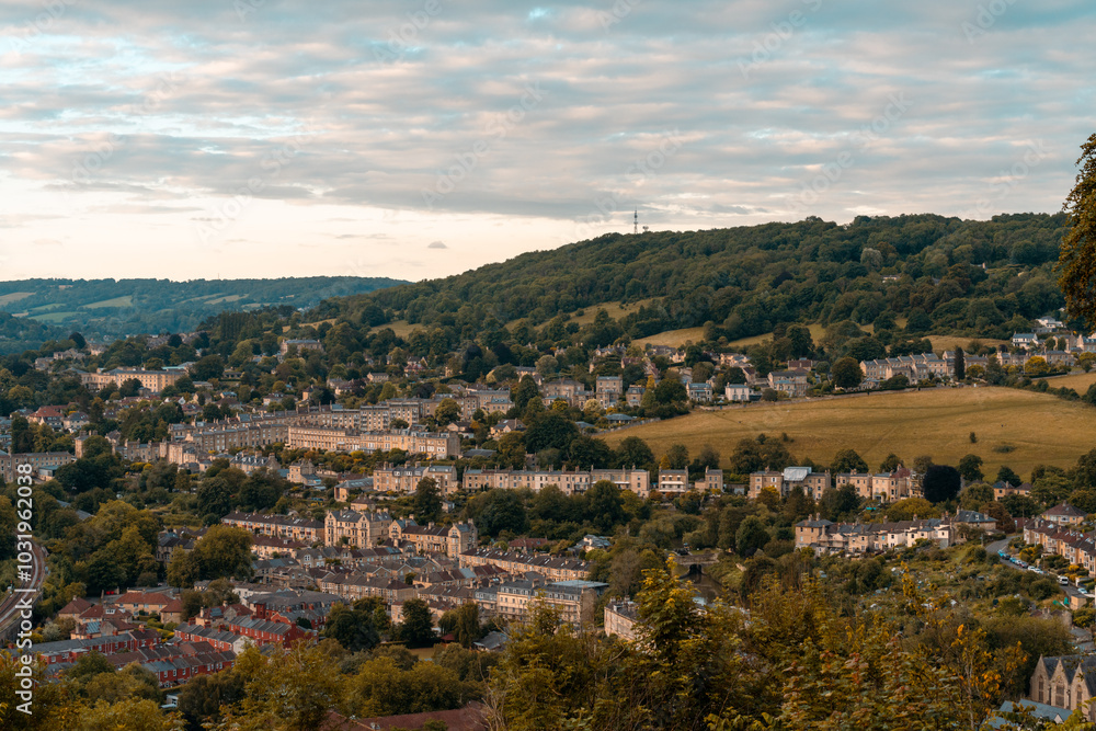 Fototapeta premium Bath city view panoramic