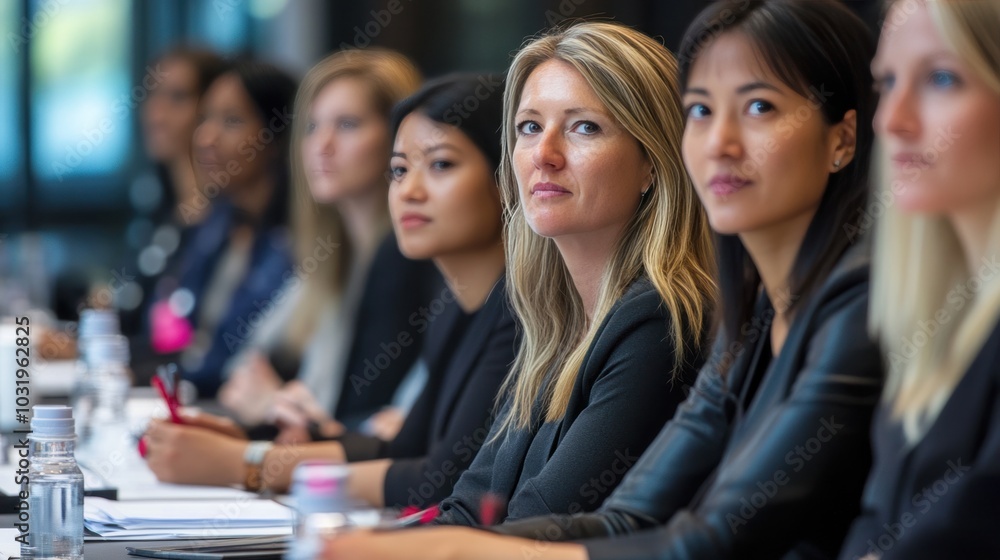 Women in leadership programs attending workshops and training sessions, building skills for future executive roles Women in leadership programs attending workshops and training sessions, building skills for future executive roles