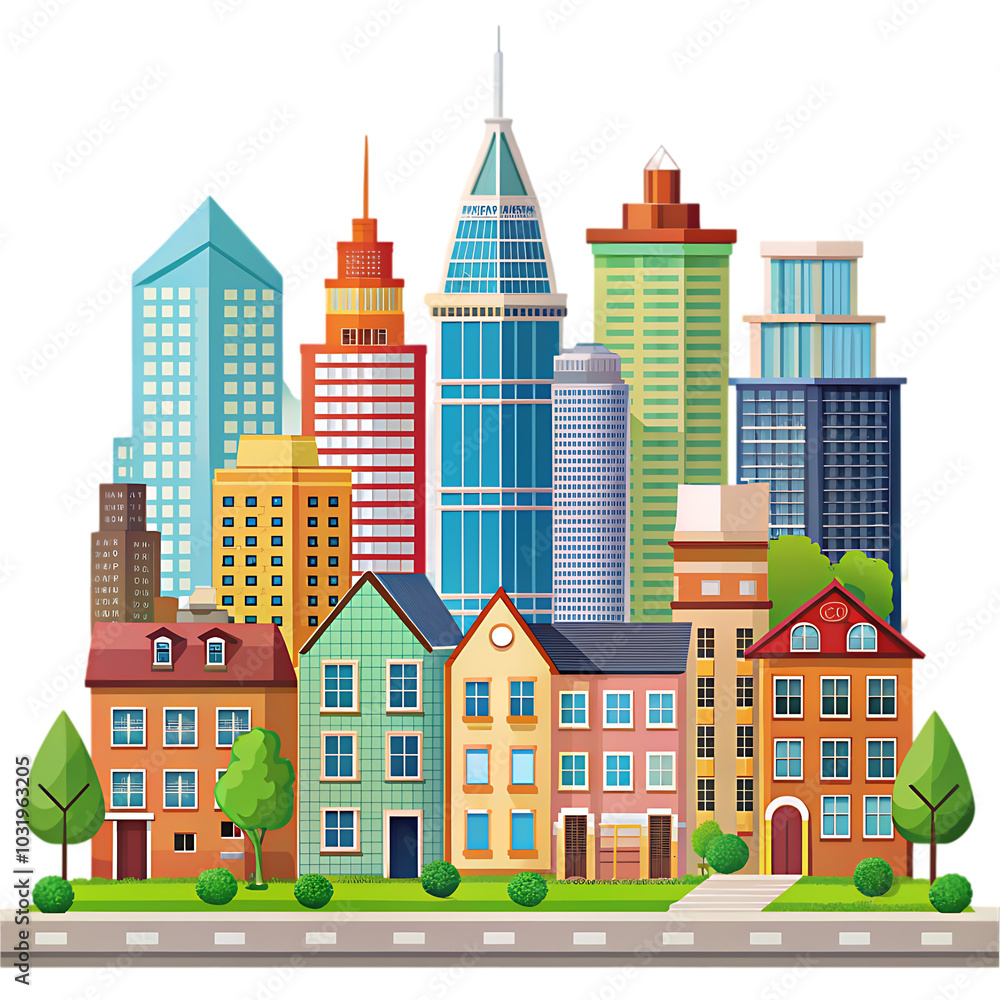 Minimalistic Vector Art Of Charlotte39s Skyline On A Sunny Day Minimalistic Vector Art Of Charlotte39s Skyline On A Sunny Day