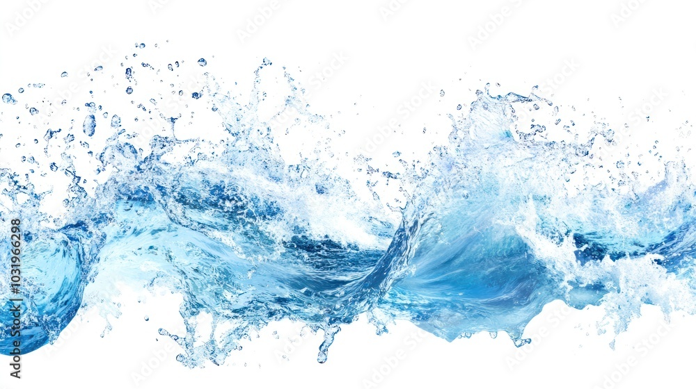 Water Splash with Blue Hues Water Splash with Blue Hues